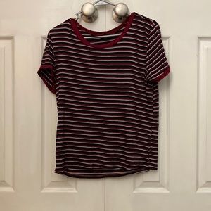 Striped shirt sleeve